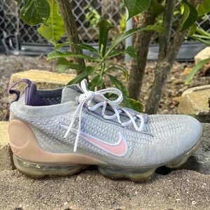 Nike Air VaporMax 2021 Flyknit DB1550-007 Gray 6Y Fits Women's 7.5